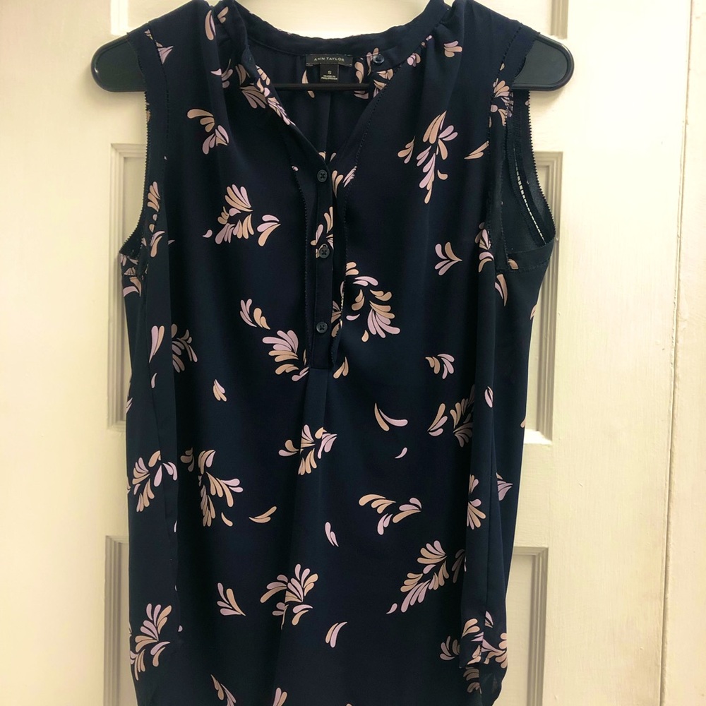 Ann Taylor Dark Blue blouse